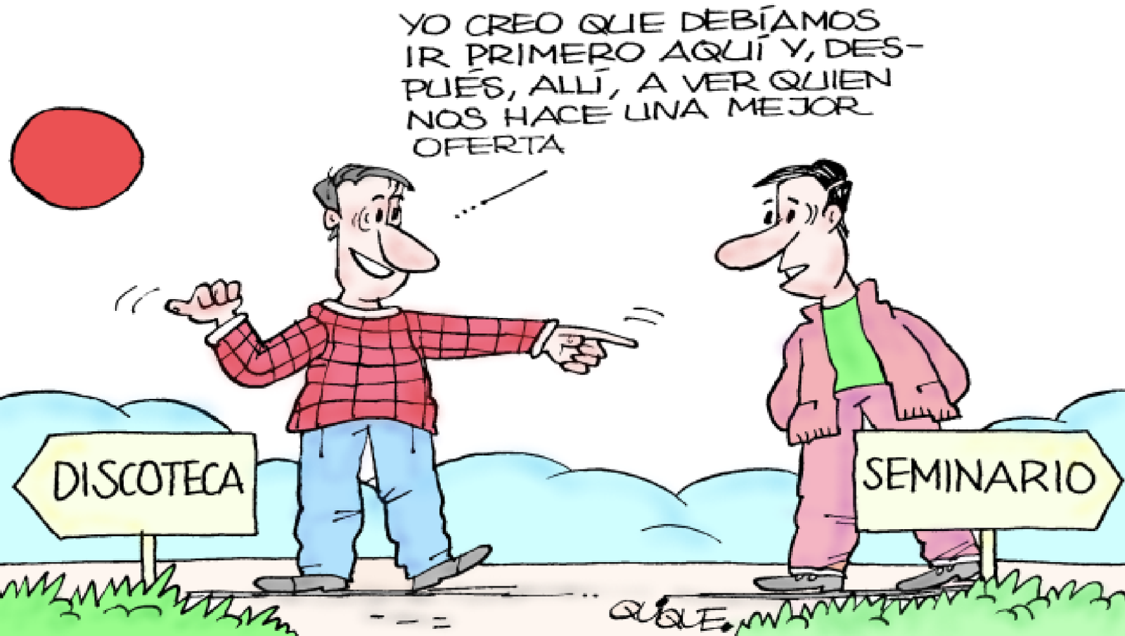 Discoteca y seminario