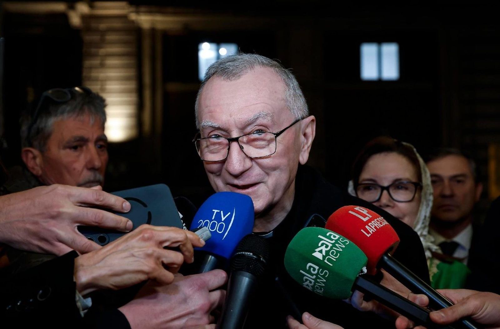 Cardenal Parolin responde a las preguntas de los periodistas al margen de "La Mesa del Iftar-Ramadán 2026"