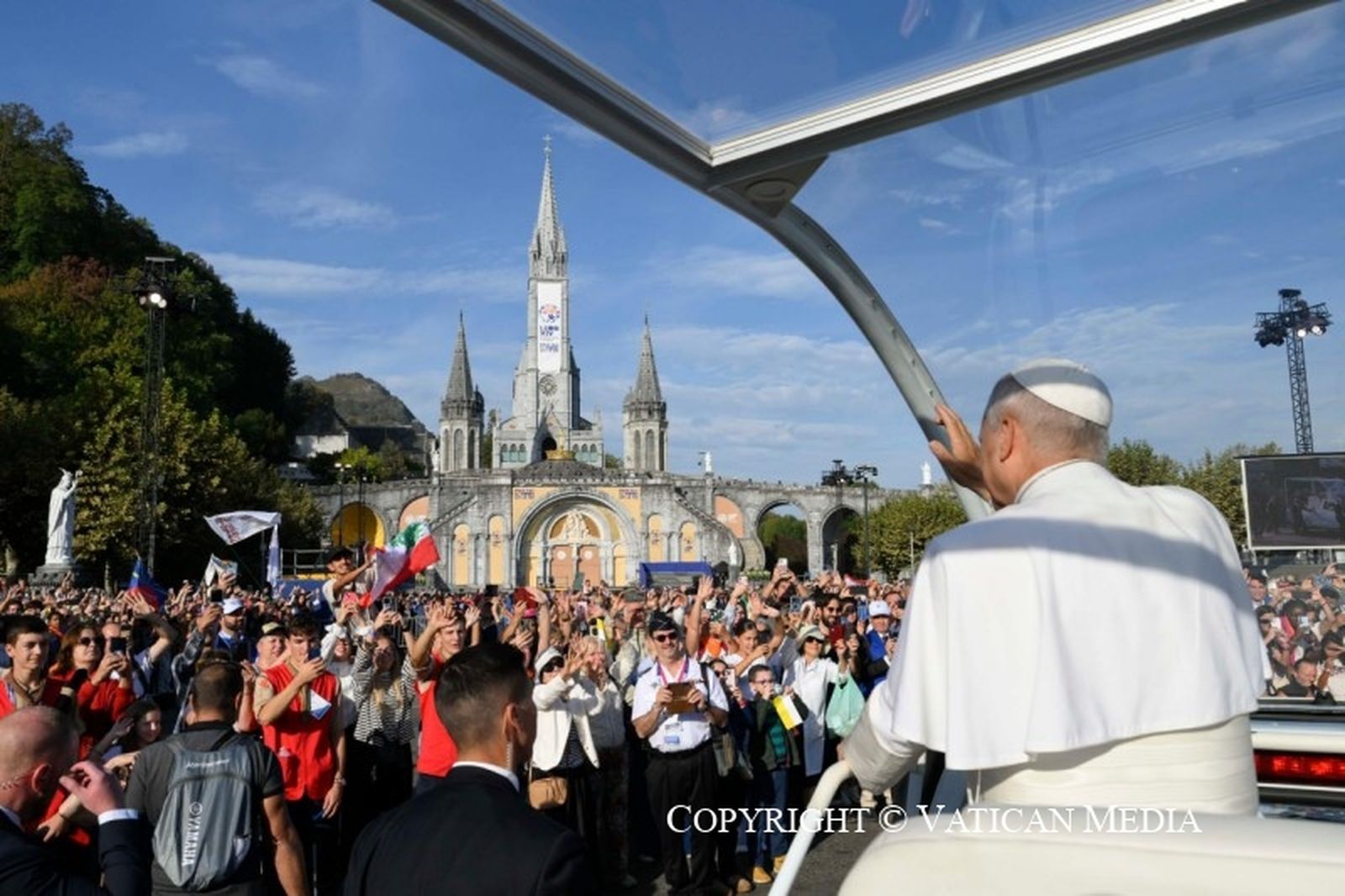León XIV, en Lourdes