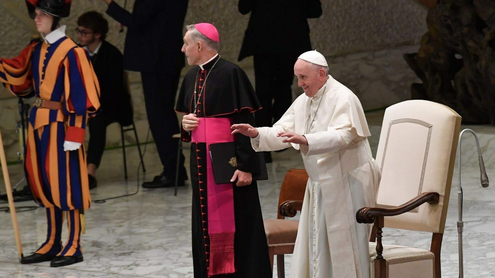 Francisco celebra con la Universidad Libre Maria Santissima Assunta su 80 cumpleaños