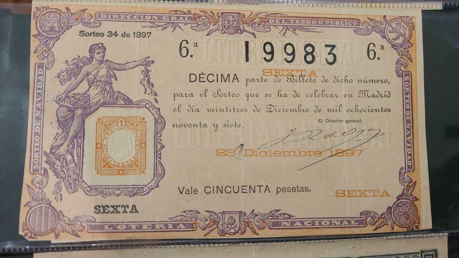 Primer cupón de la Lotería