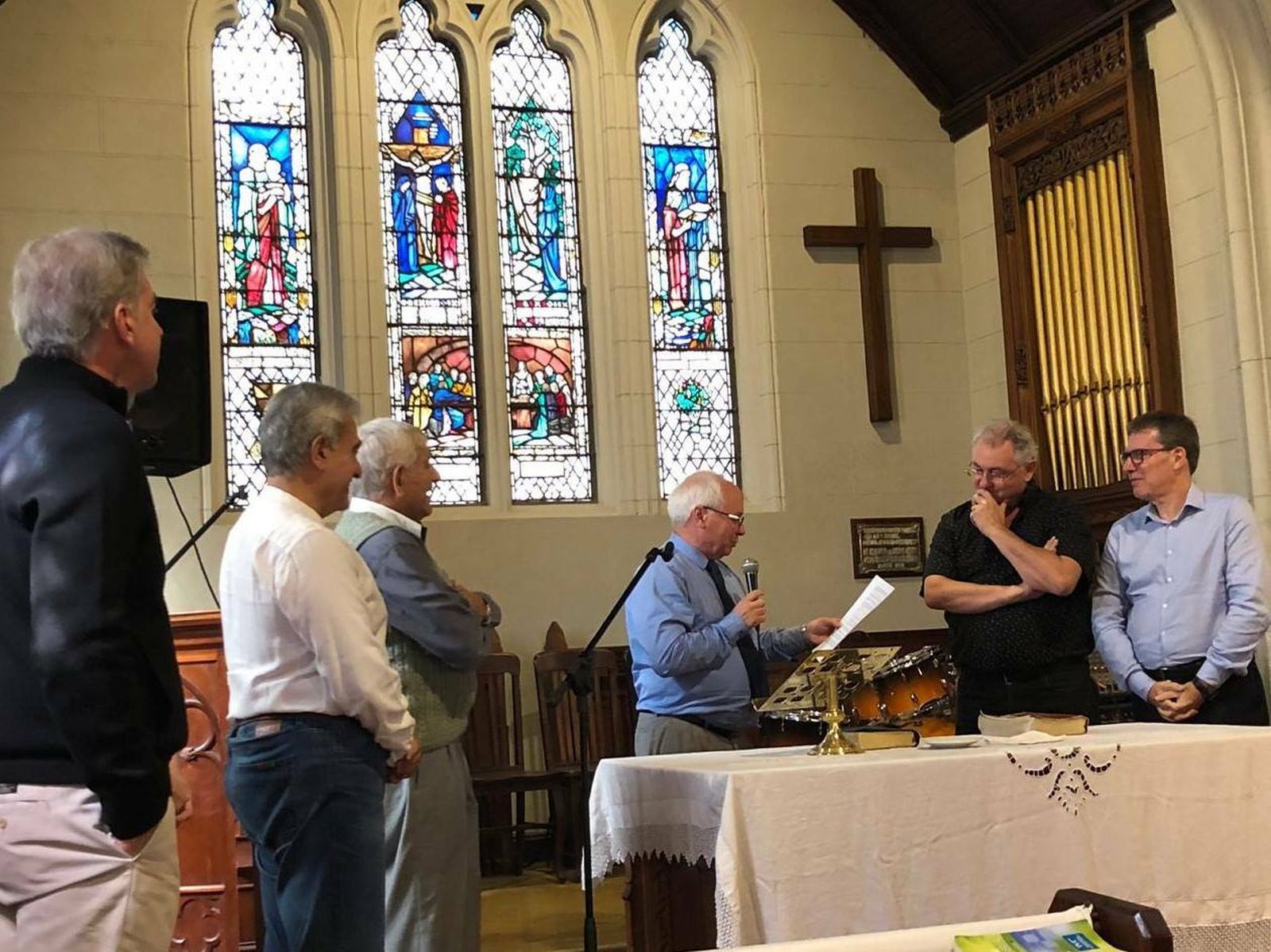 Ordenación de Figueroa (der.) y Gabriel Franco (izq.)