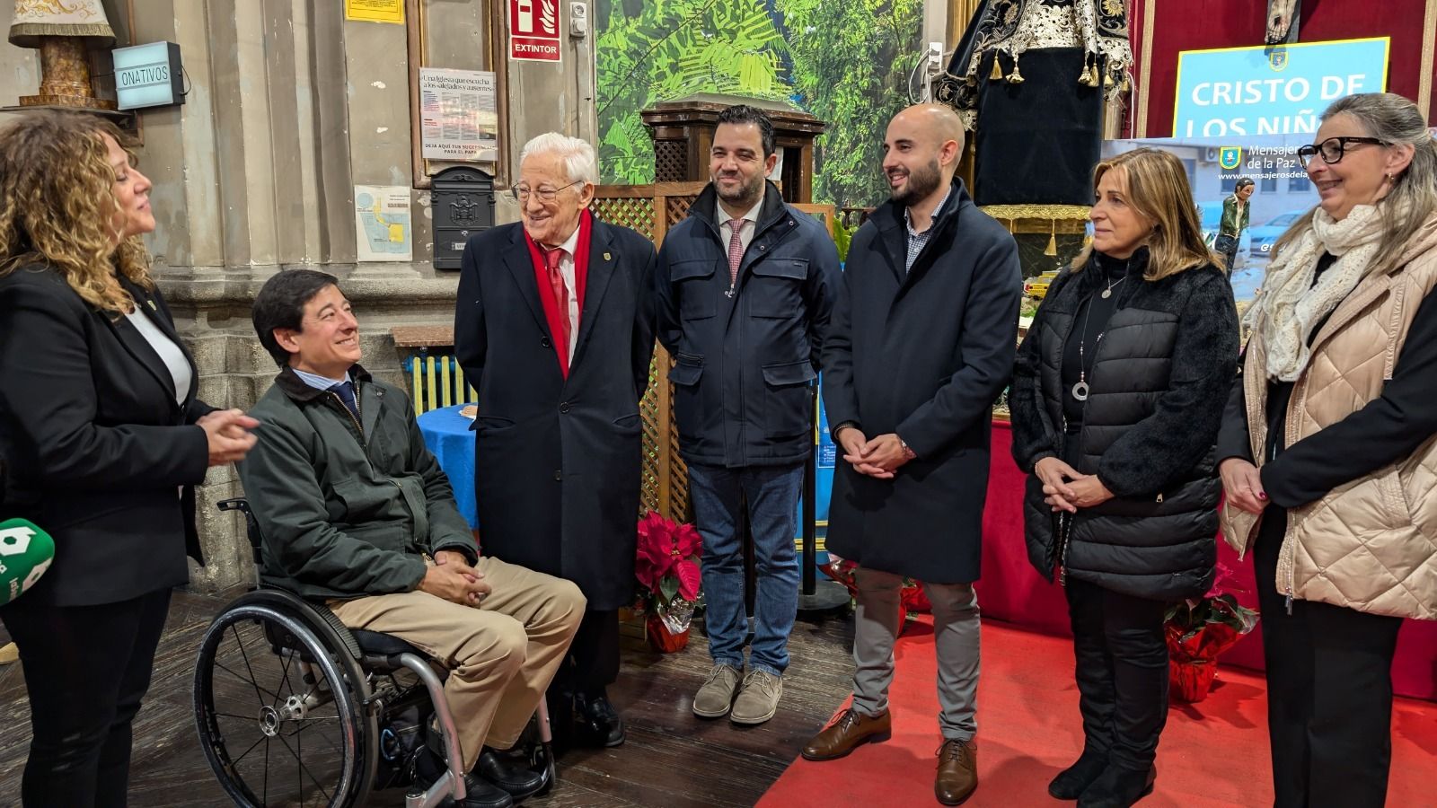 Inauguración del Belén Solidario de Mensajeros de la Paz