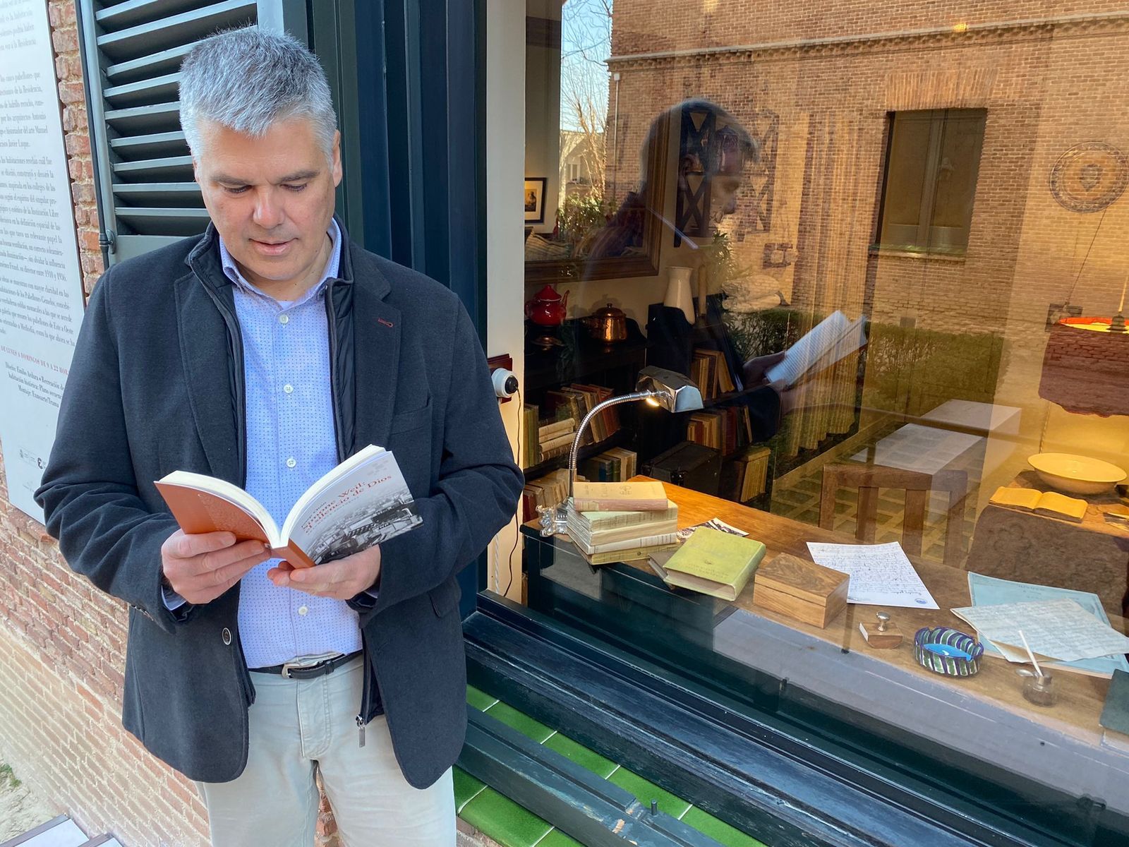 Josep Otón, en la Residencia de Estudiantes