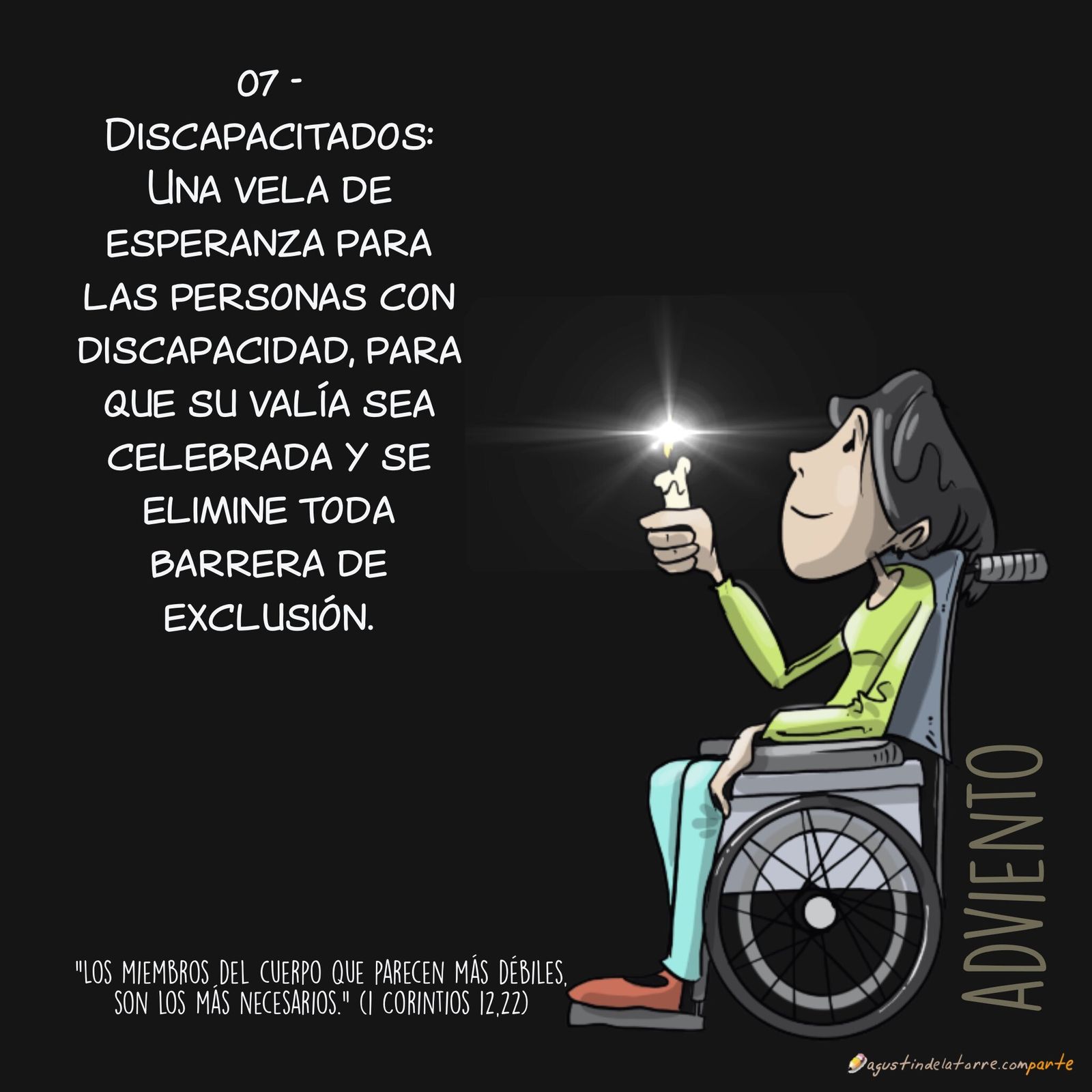 07/24. Una vela de esperanza para las personas con discapacidad…