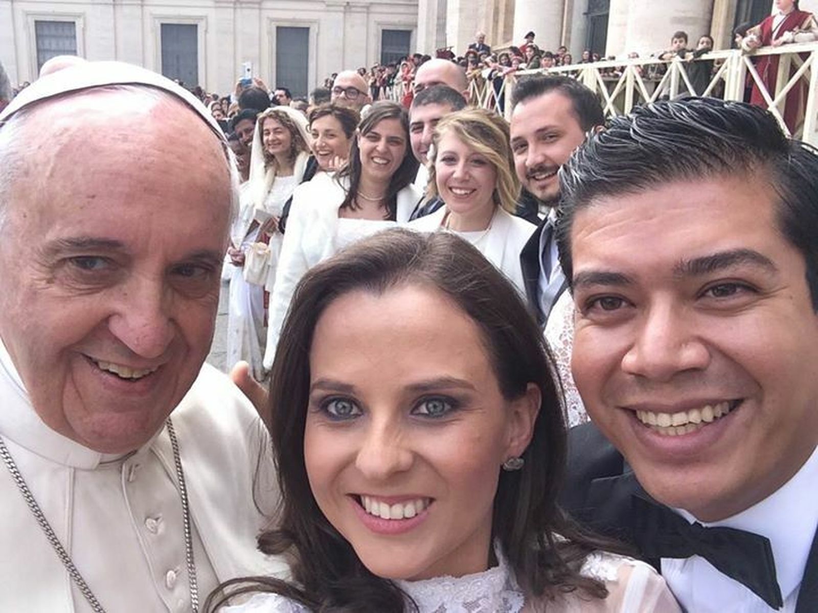 Selfie del Papa