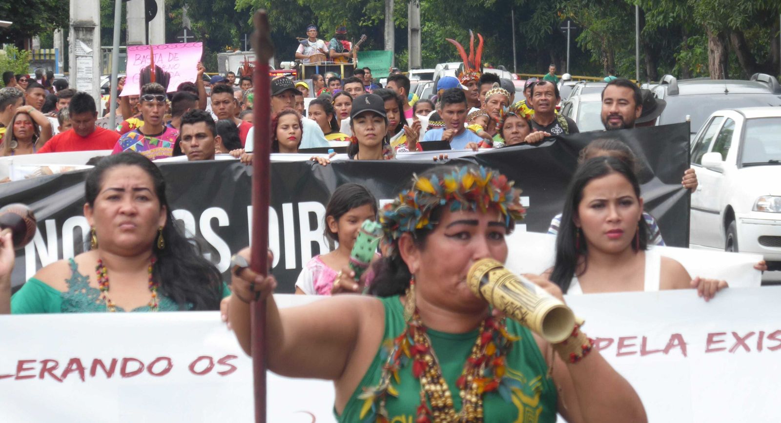 Organizaciones Indígenas en “Lucha por la Existencia y Vida Plena”, en la IV Marcha del estado de Amazonas