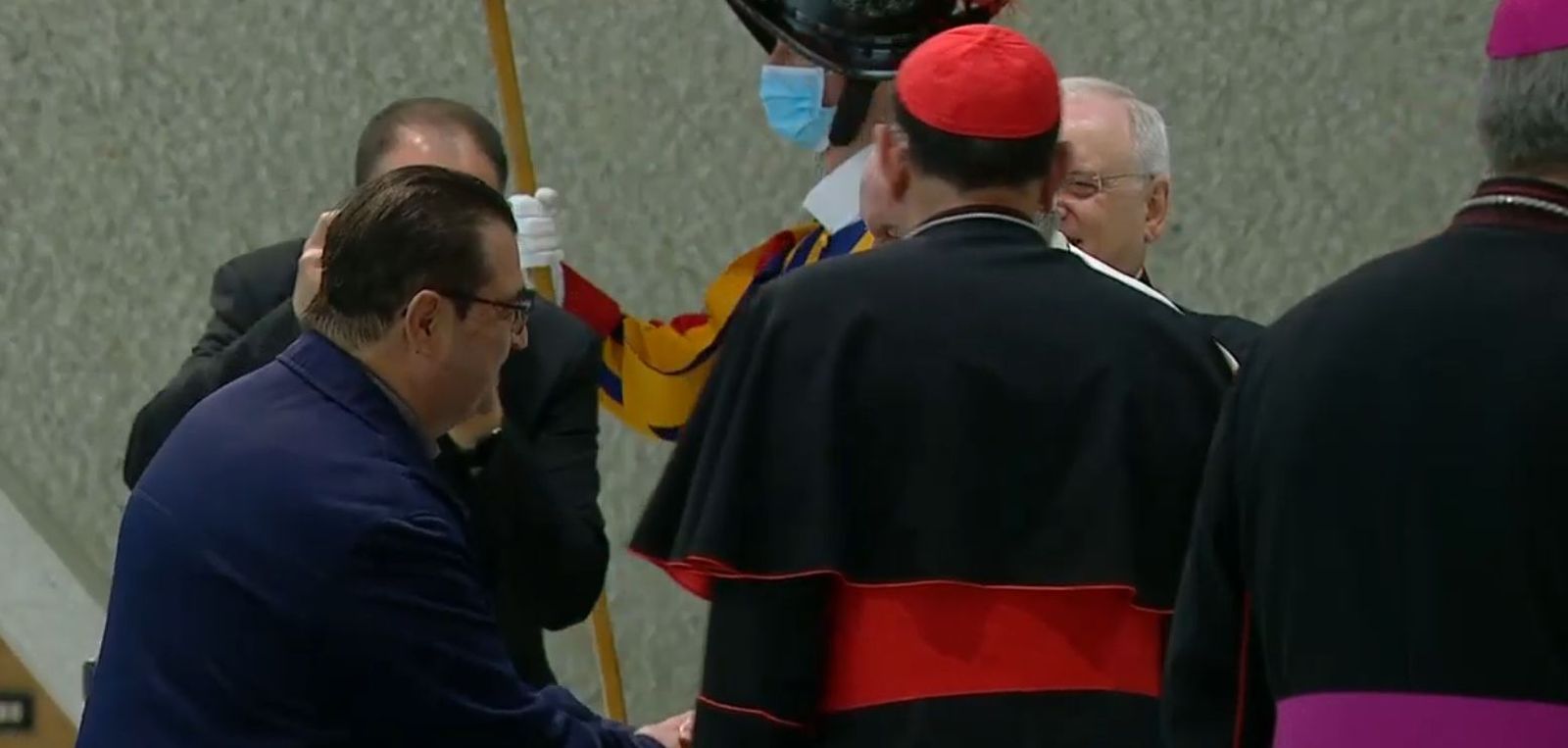 El cardenal Omella, en la audiencia