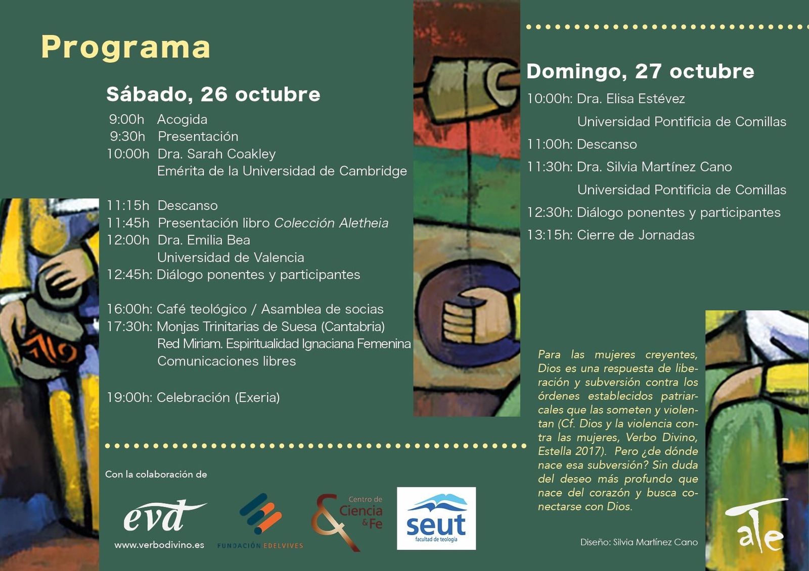 Programa de las Jornadas de la Asociación de Teólogas Españolas