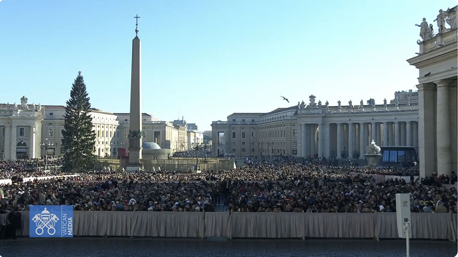 Fieles en la plaza de San Pedro para la audiencia general