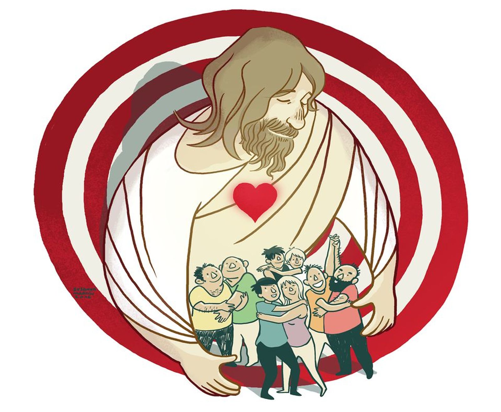 Un Jubileo de la Esperanza, también de color arcoíris