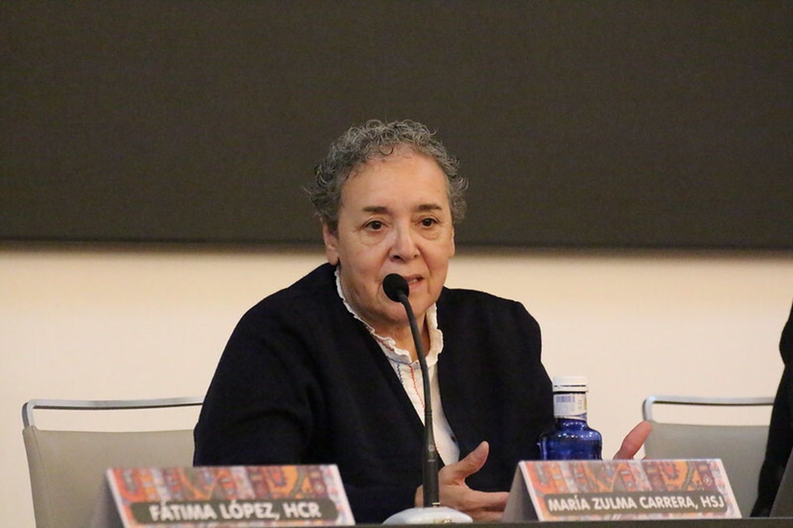 María Zulma Carrera en la jornada de Confer