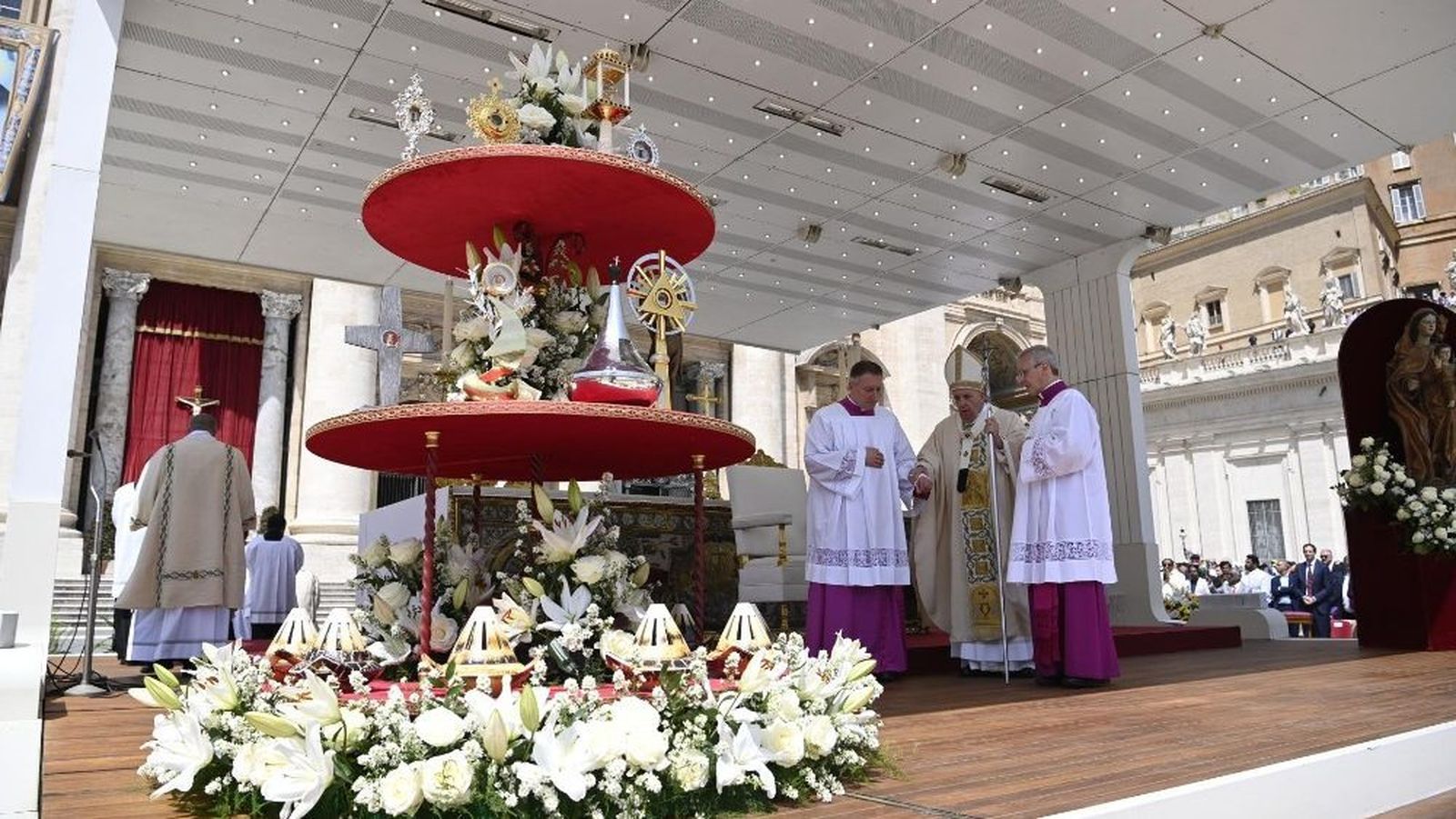 Papa Francisco, durante una celebración