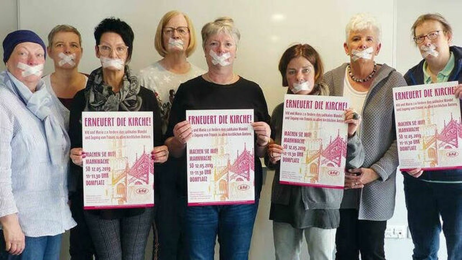 Reivindicación de mujeres católicas alemanas. Imagen de archivo