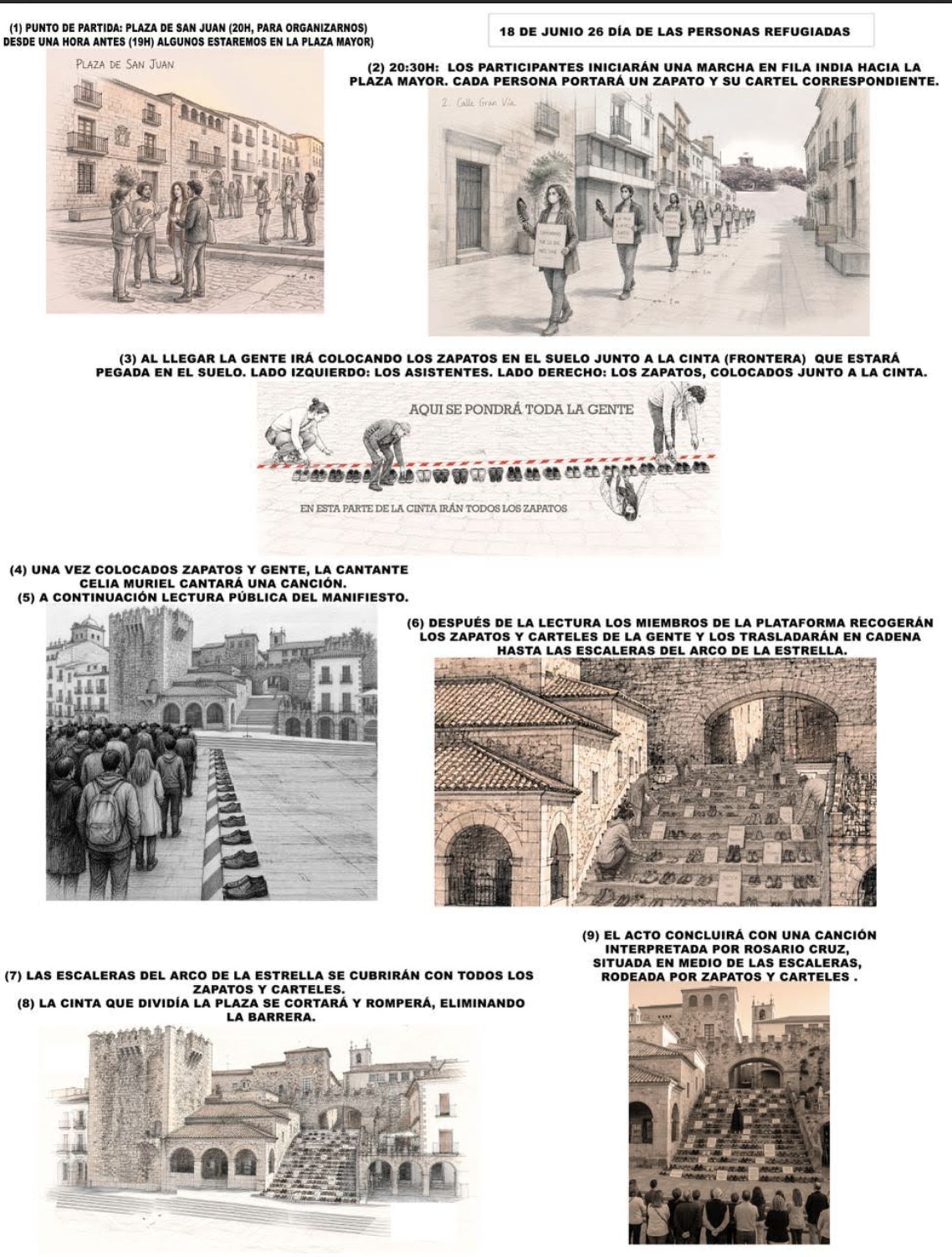 Manifestación en Cáceres