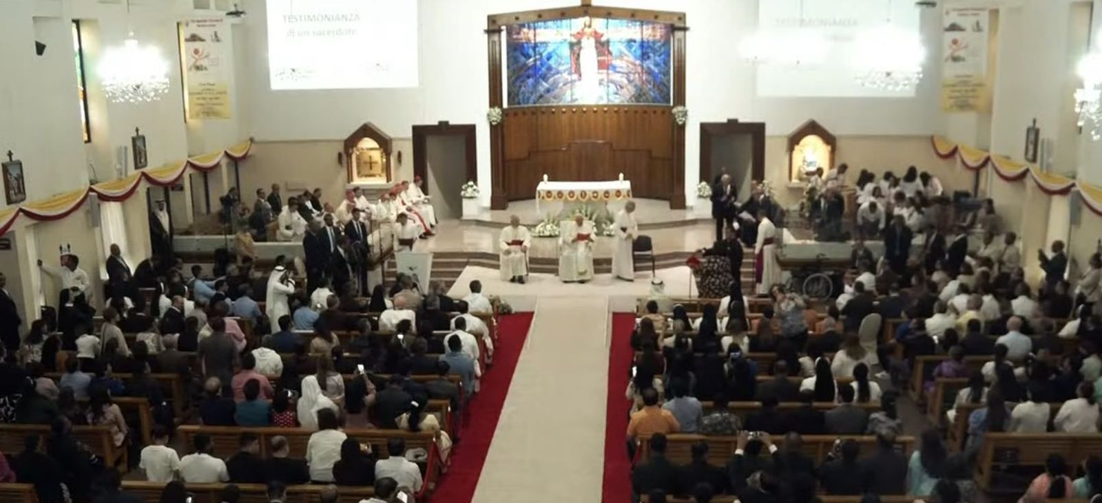 Papa en la iglesia del Sagrado Corazón