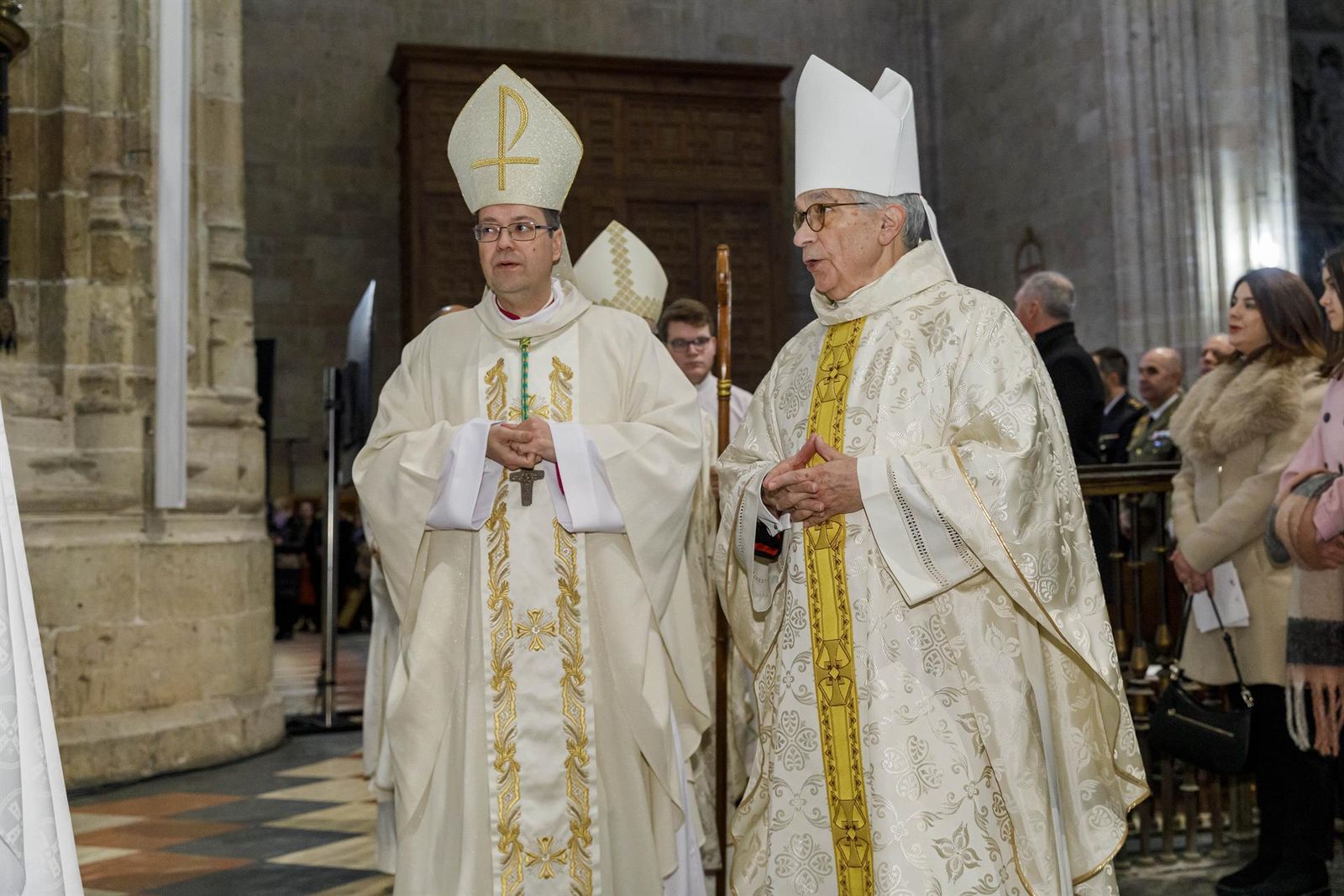 Moseñor Jesus Vidal Chamorro durante el acto
