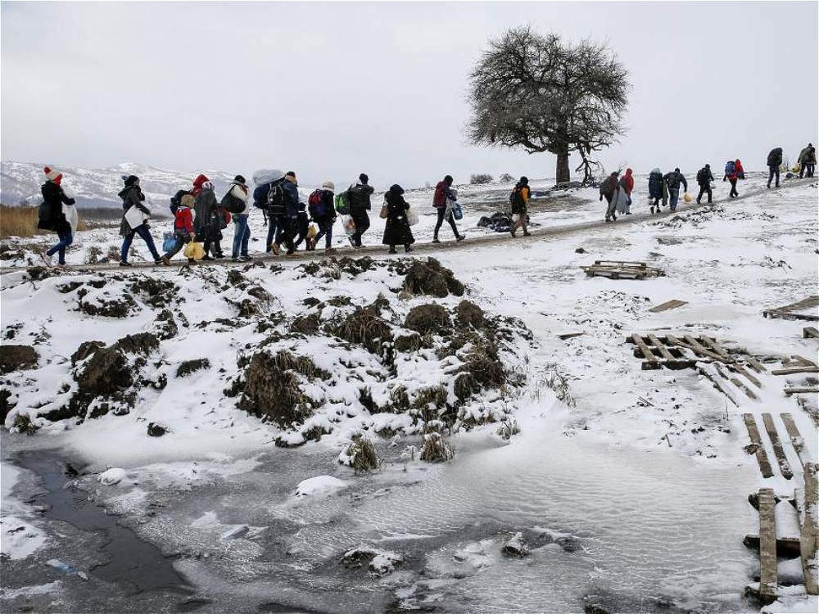 Las duras condiciones de los refugiados