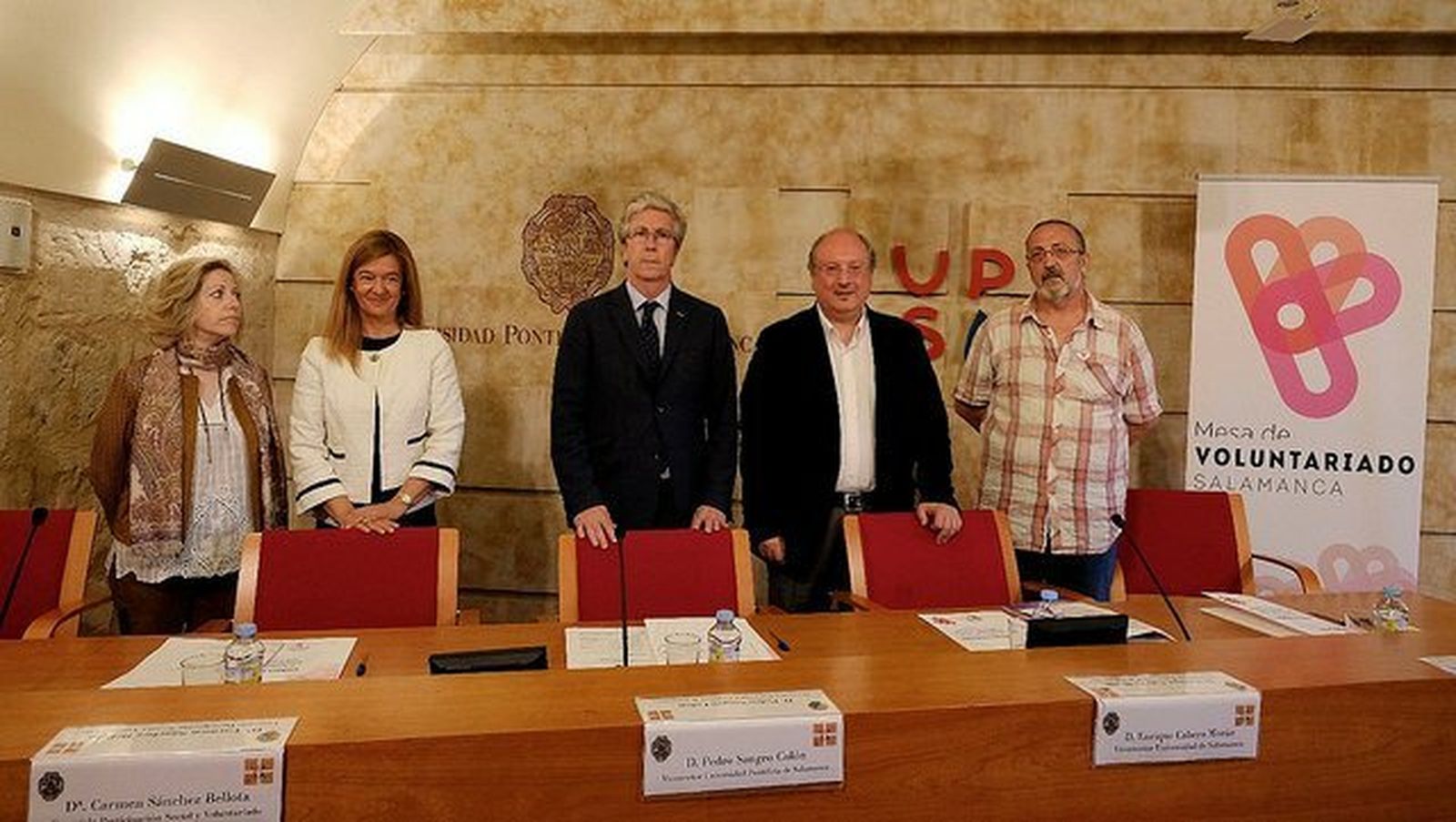 Ponentes en la jornada sobre el voluntariado en la UPSA