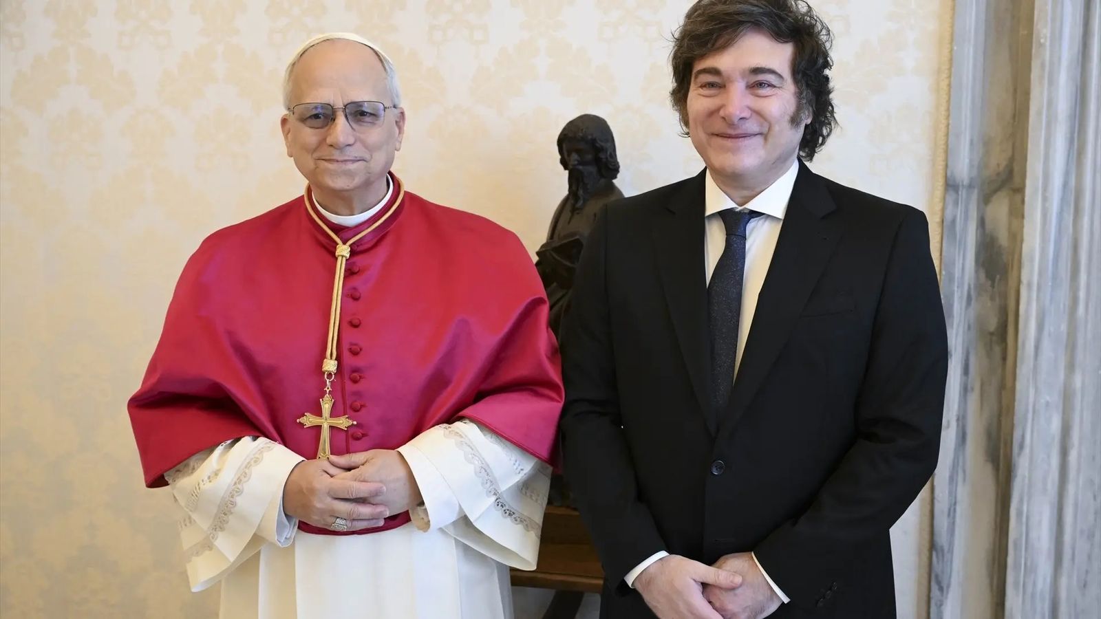 León XIV y Javier Milei