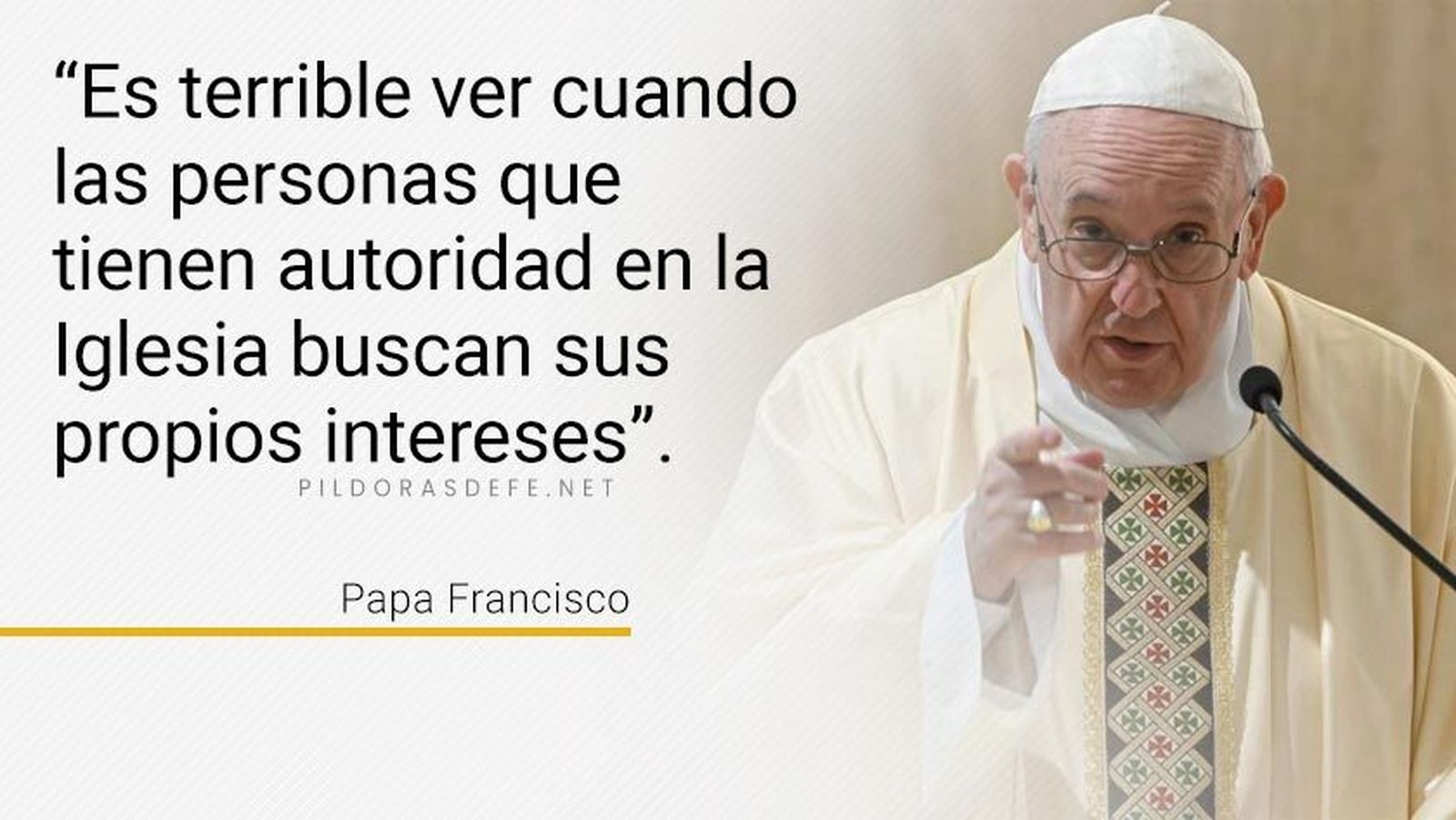 El Papa Francisco ¿tiene autoridad... y se la pueden quitar?  Ay de vosotros...