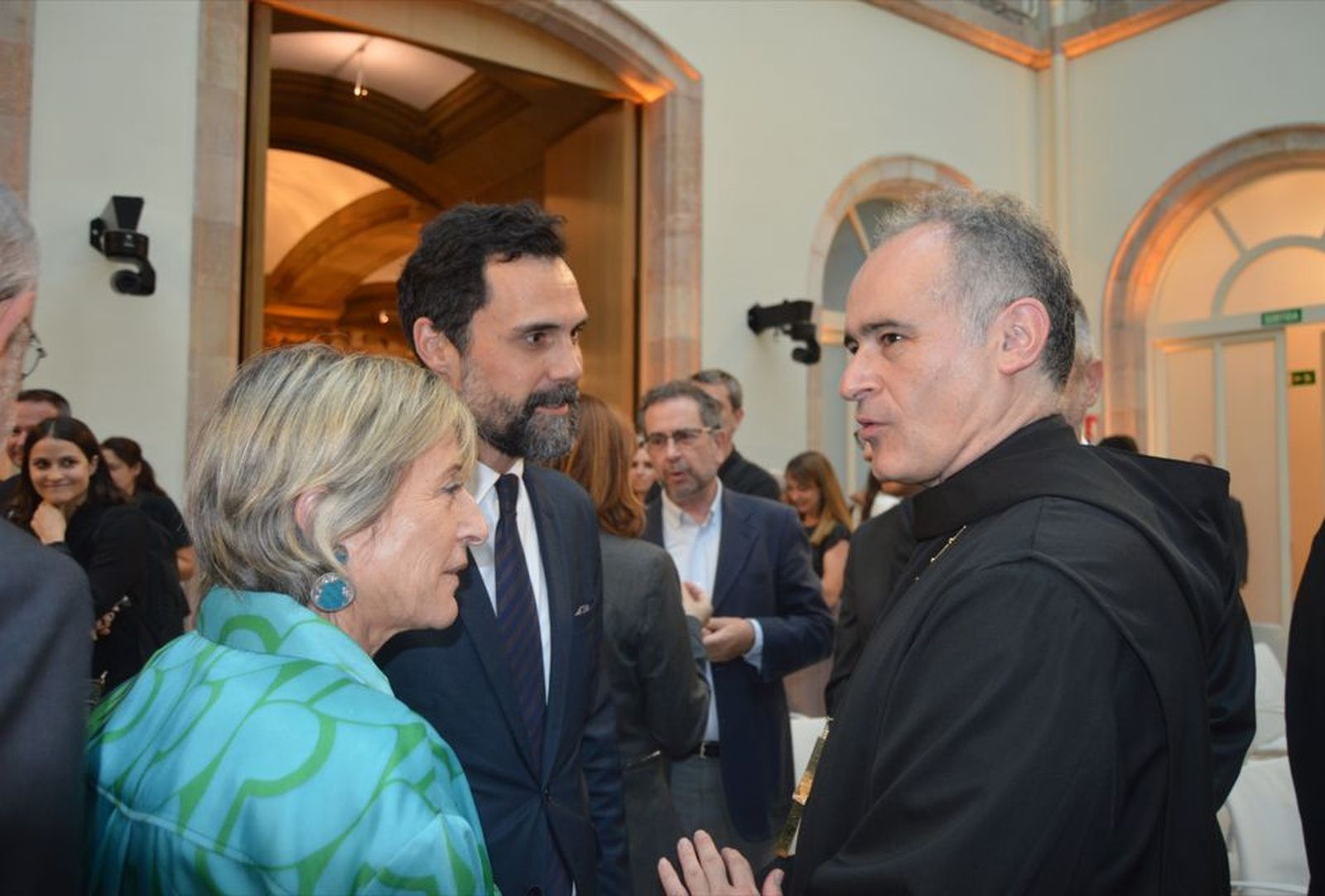 El abad de Montserrat, Manel Gasch, en el Parlament