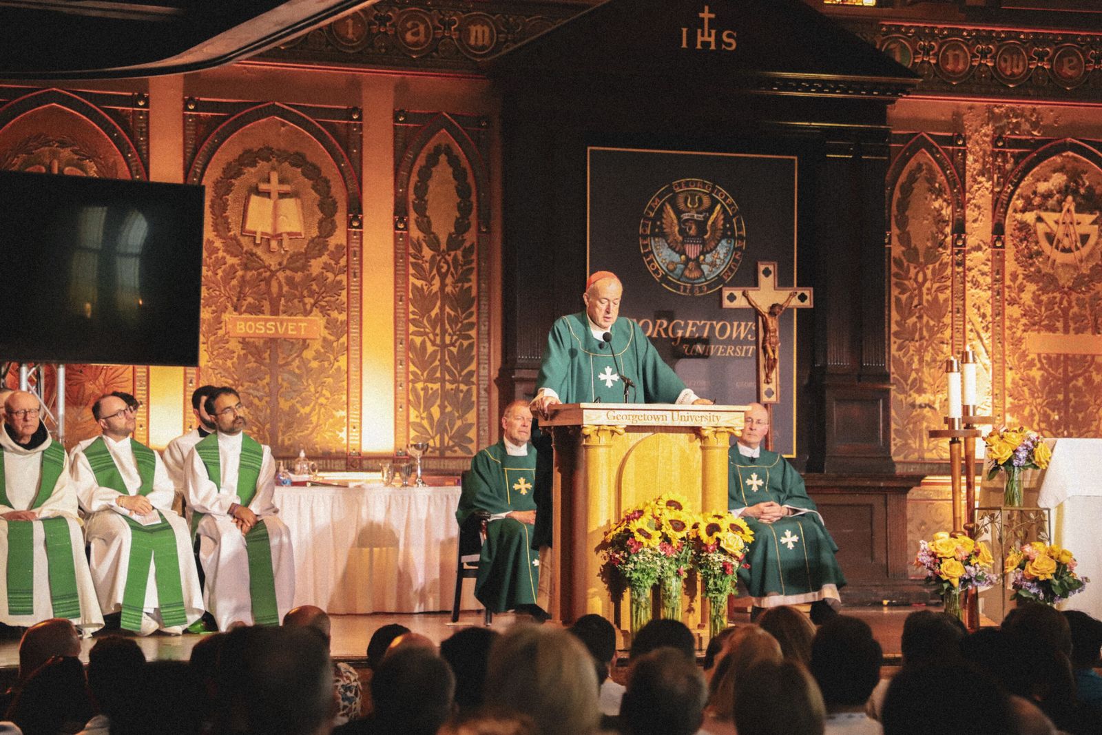 McElroy, durante la homilía que pronunció en Georgetown