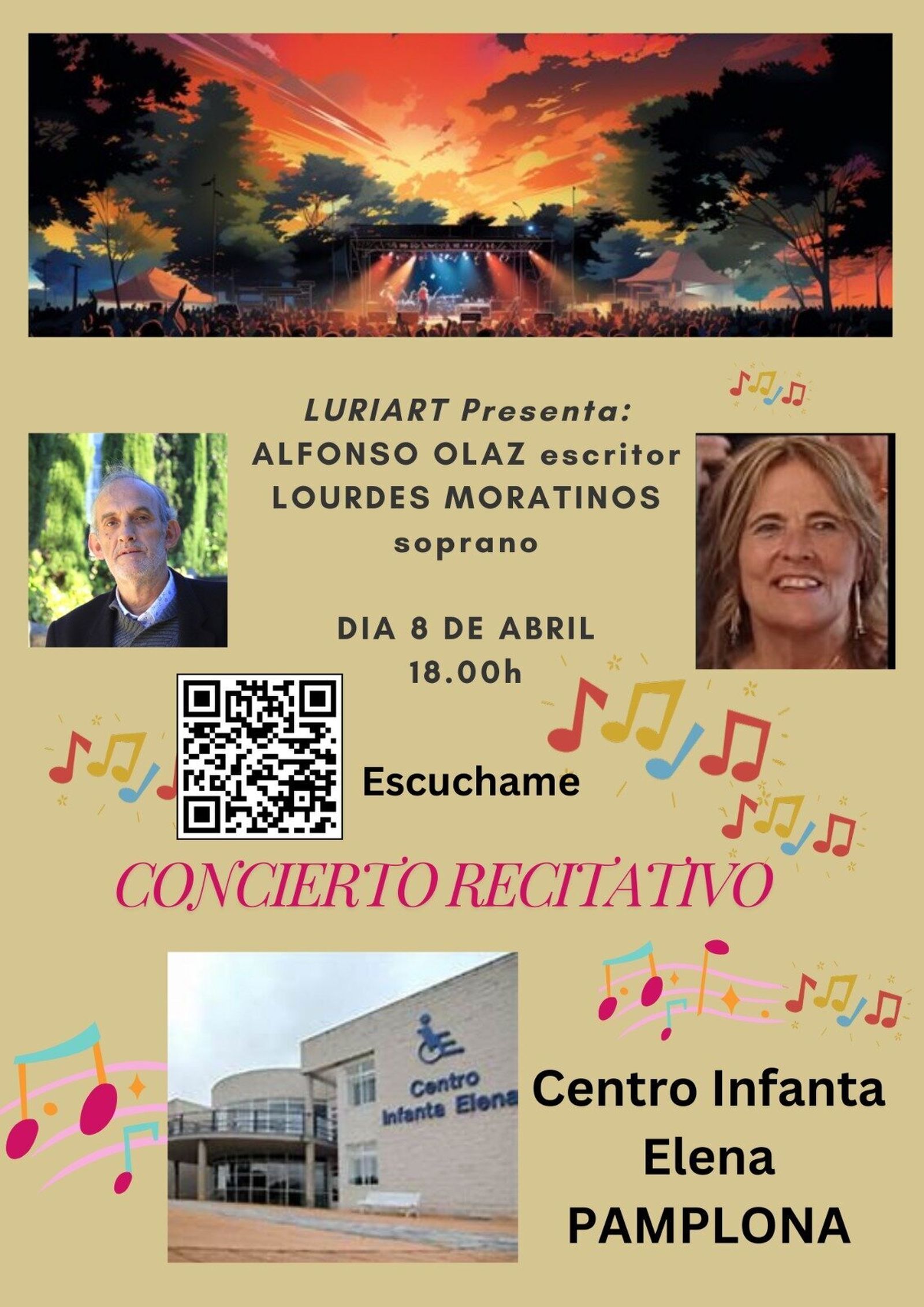 LURIART presenta : CONCIERTO RECITATIVO PARA UN TIEMPO DE ORACION : con LOURDES MORATINOS y ALFONSO OLAZ