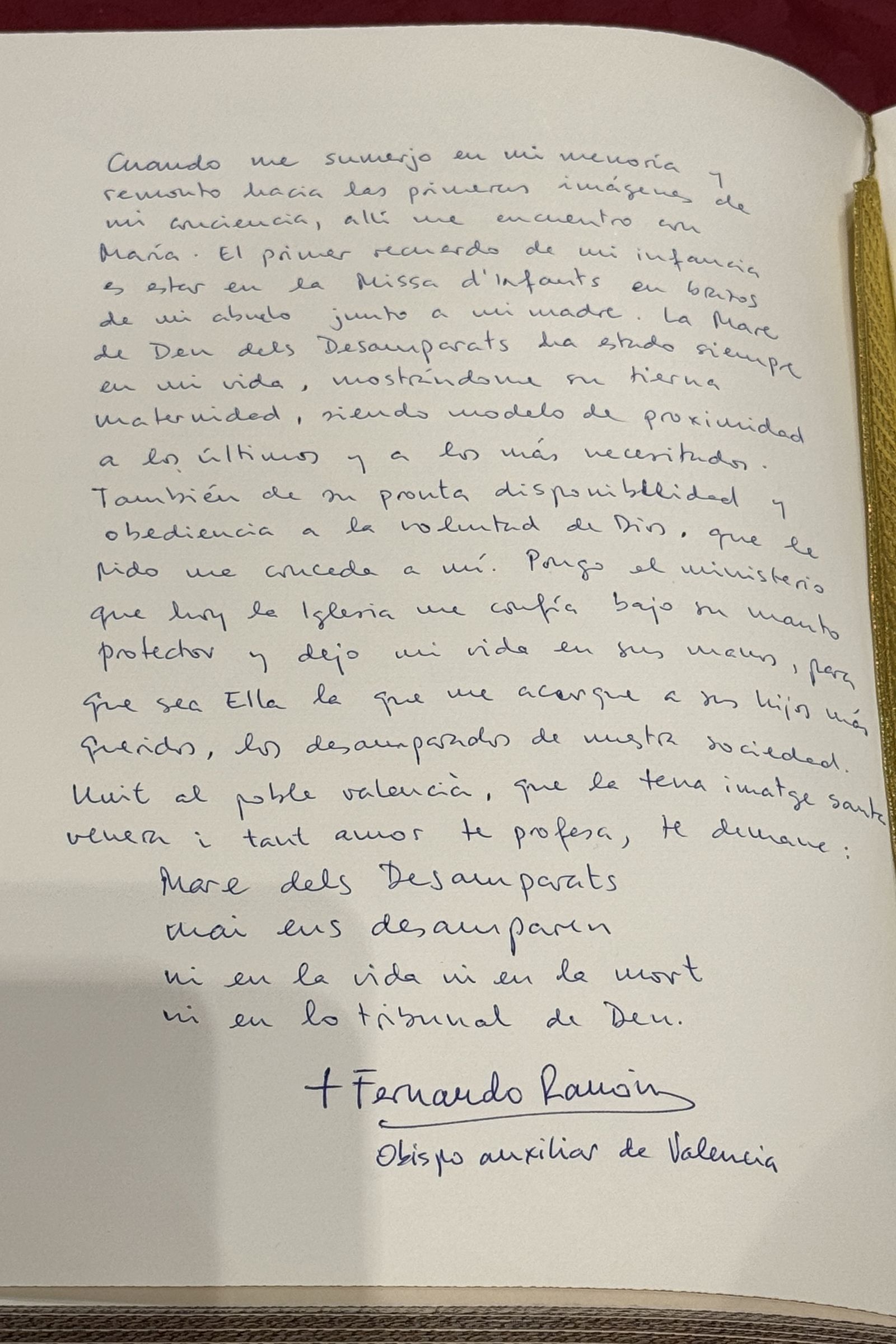 Firma de Fernando Ramón