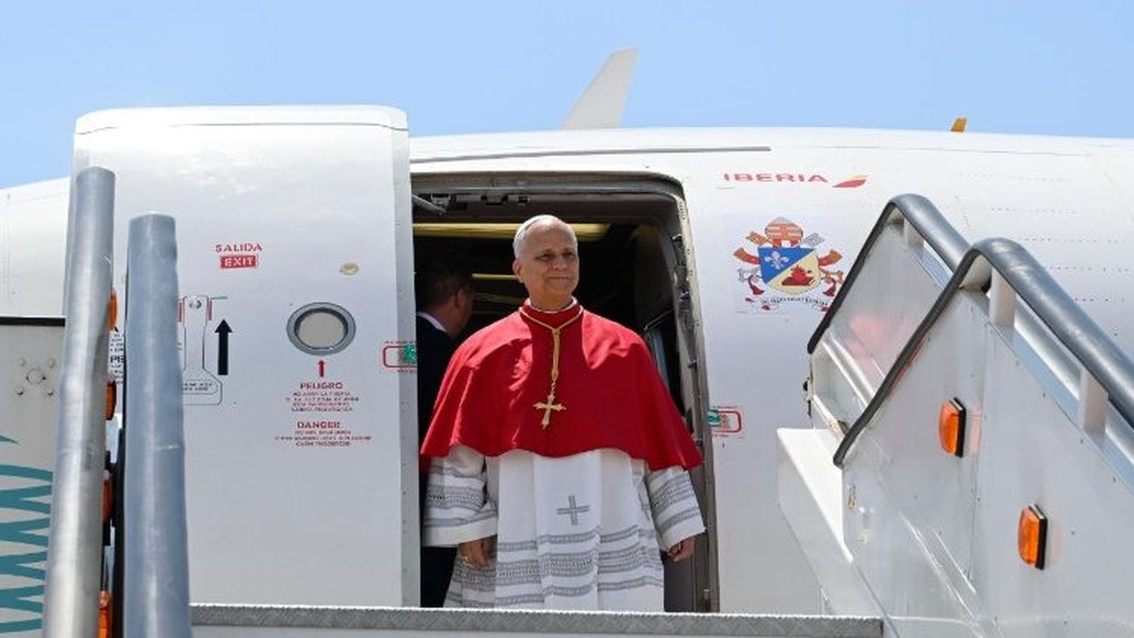 León XIV, en uno de sus viajes