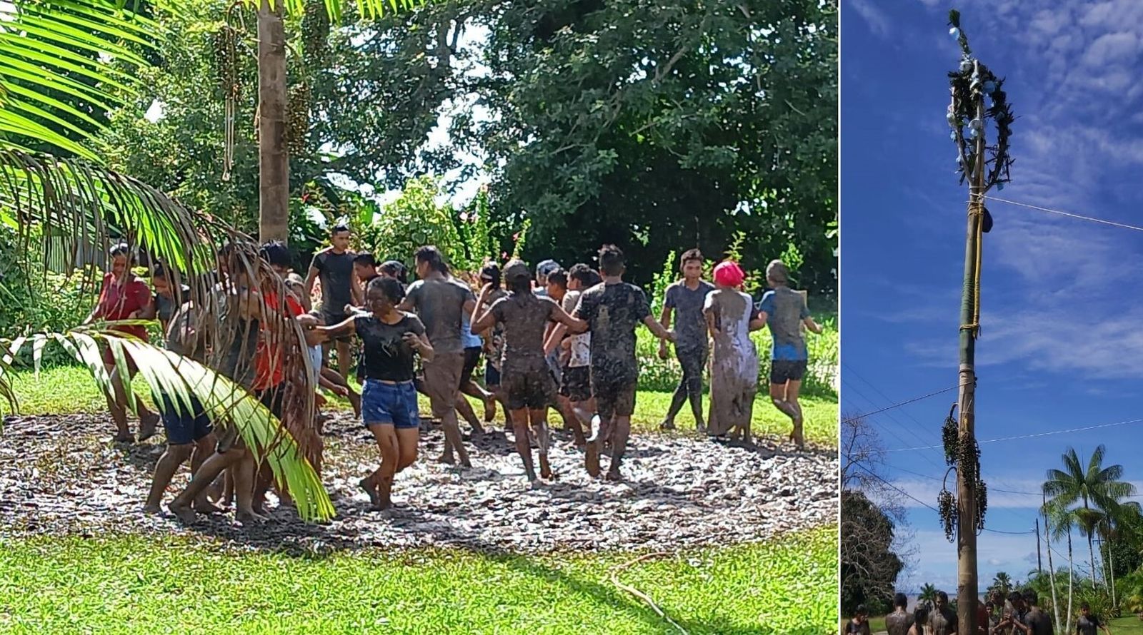 Pandillada en torno a la umisha