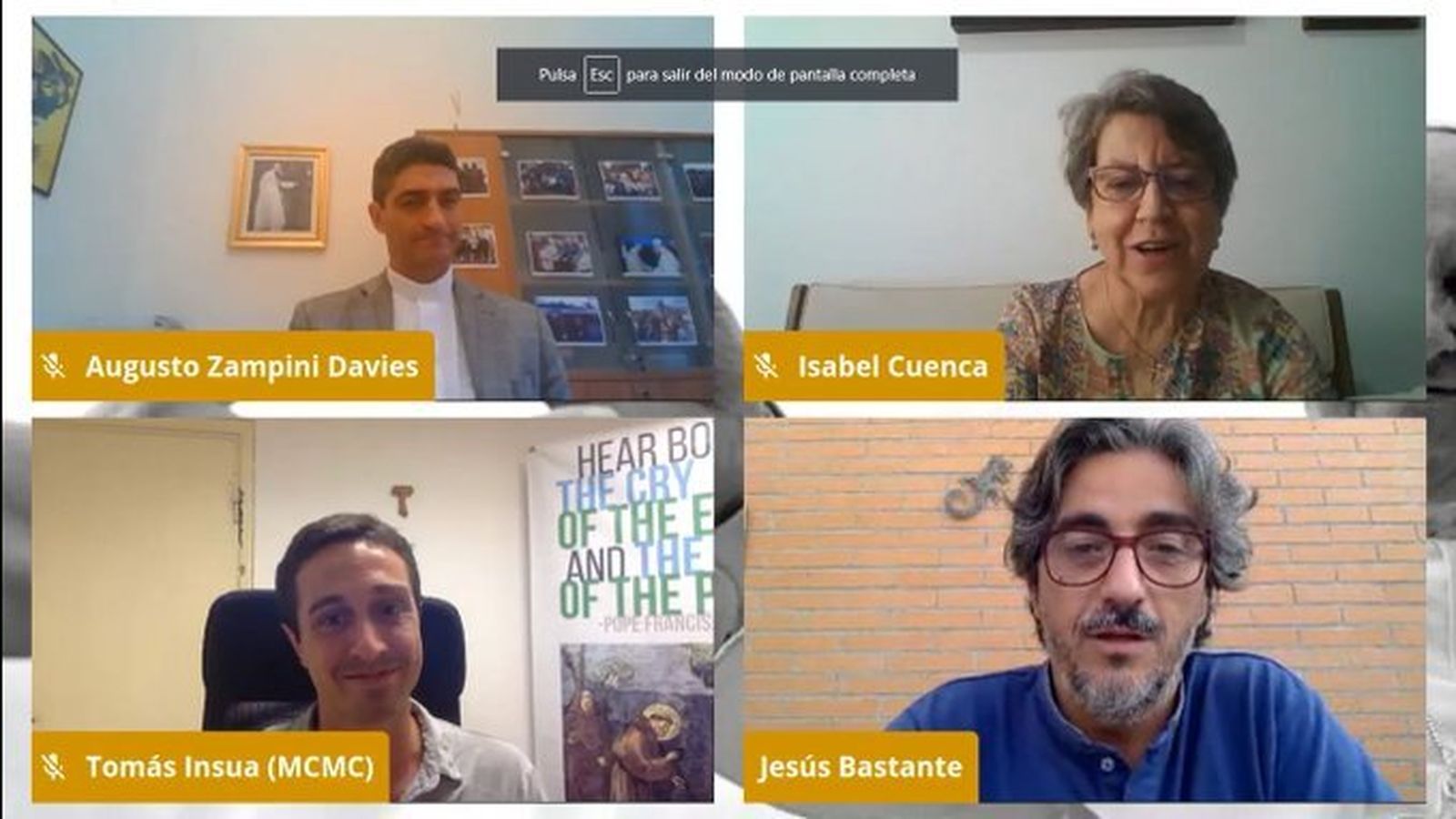 Así fue el VI Jueves de RD sobre la Iglesia postcoronavirus y el cuidado de la casa común