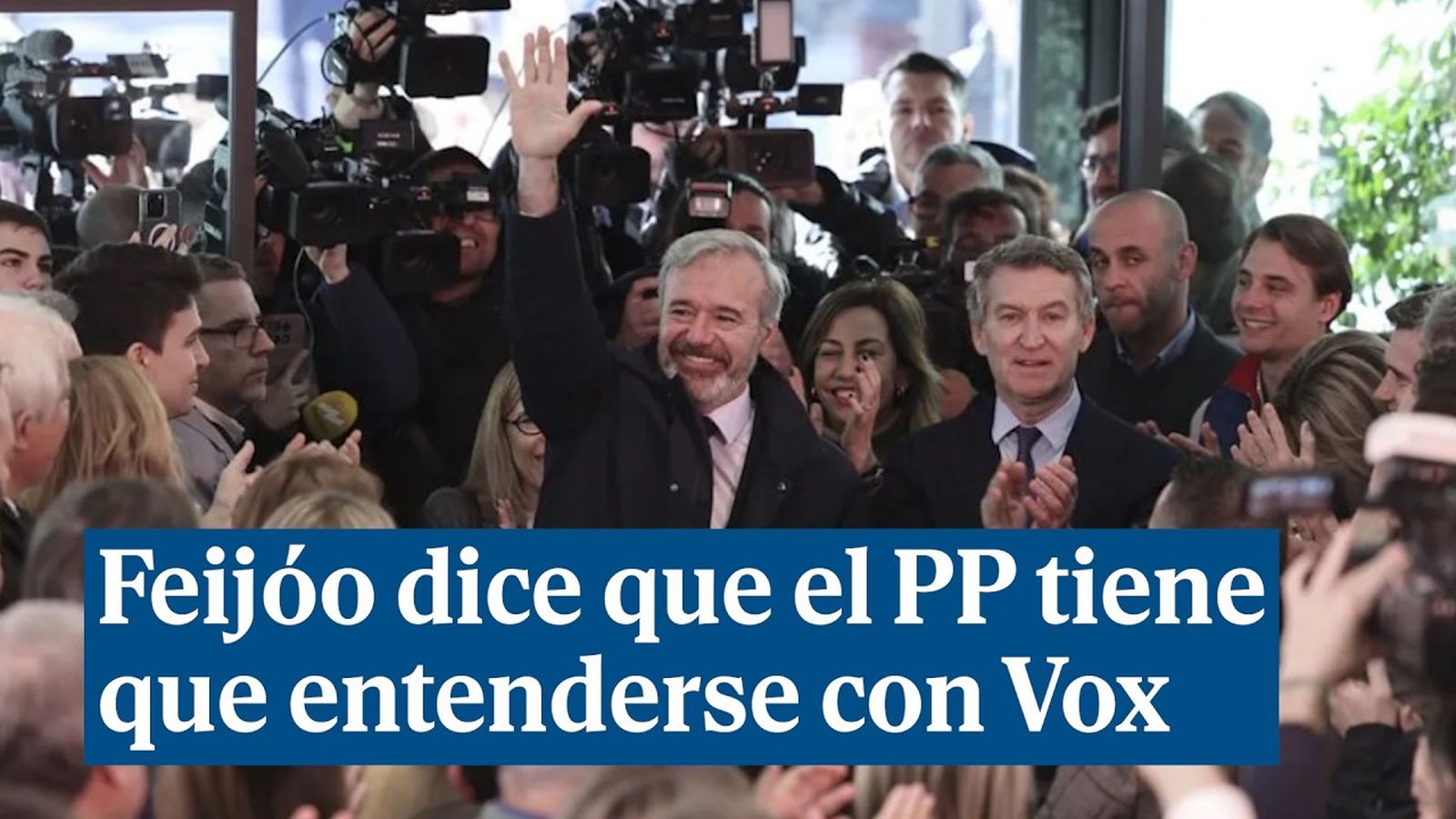 Feijóo dice que el PP debe entenderse con Vox. Captura
