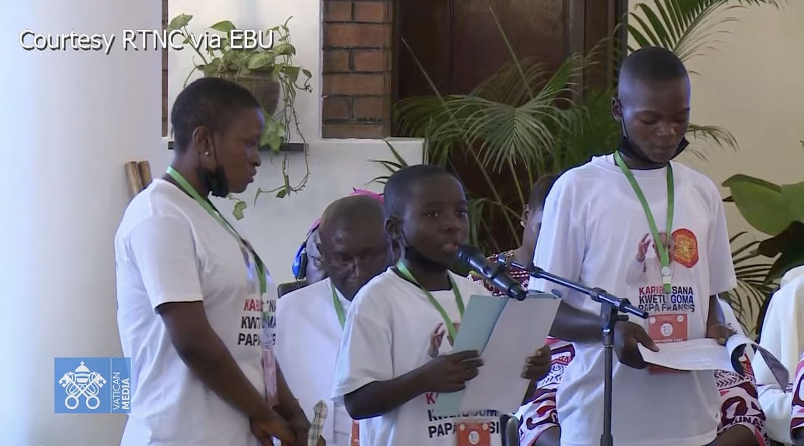 El testimonio de uno de los niños ante el Papa en Kinshasa
