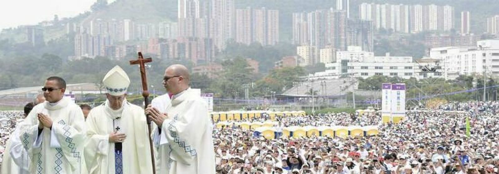 El Papa Francisco, en Medellín