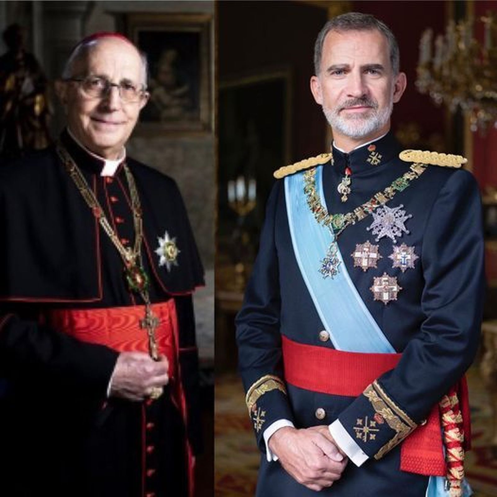 Cardenal Filoni y Felipe VI