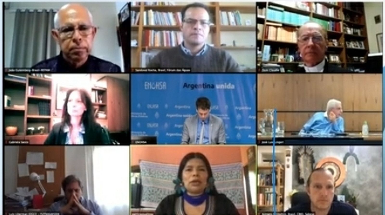 Participantes del webinar