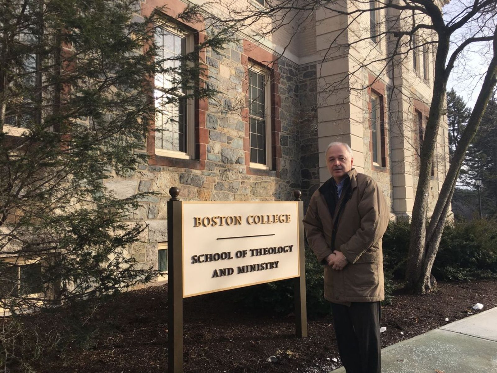 C. Schickendantz en la facultad de Teología del Boston College