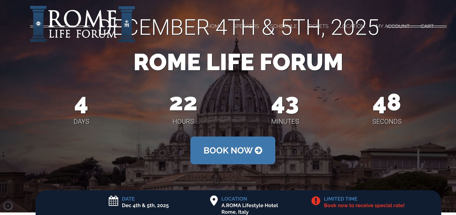 Web del Rome Life Forum