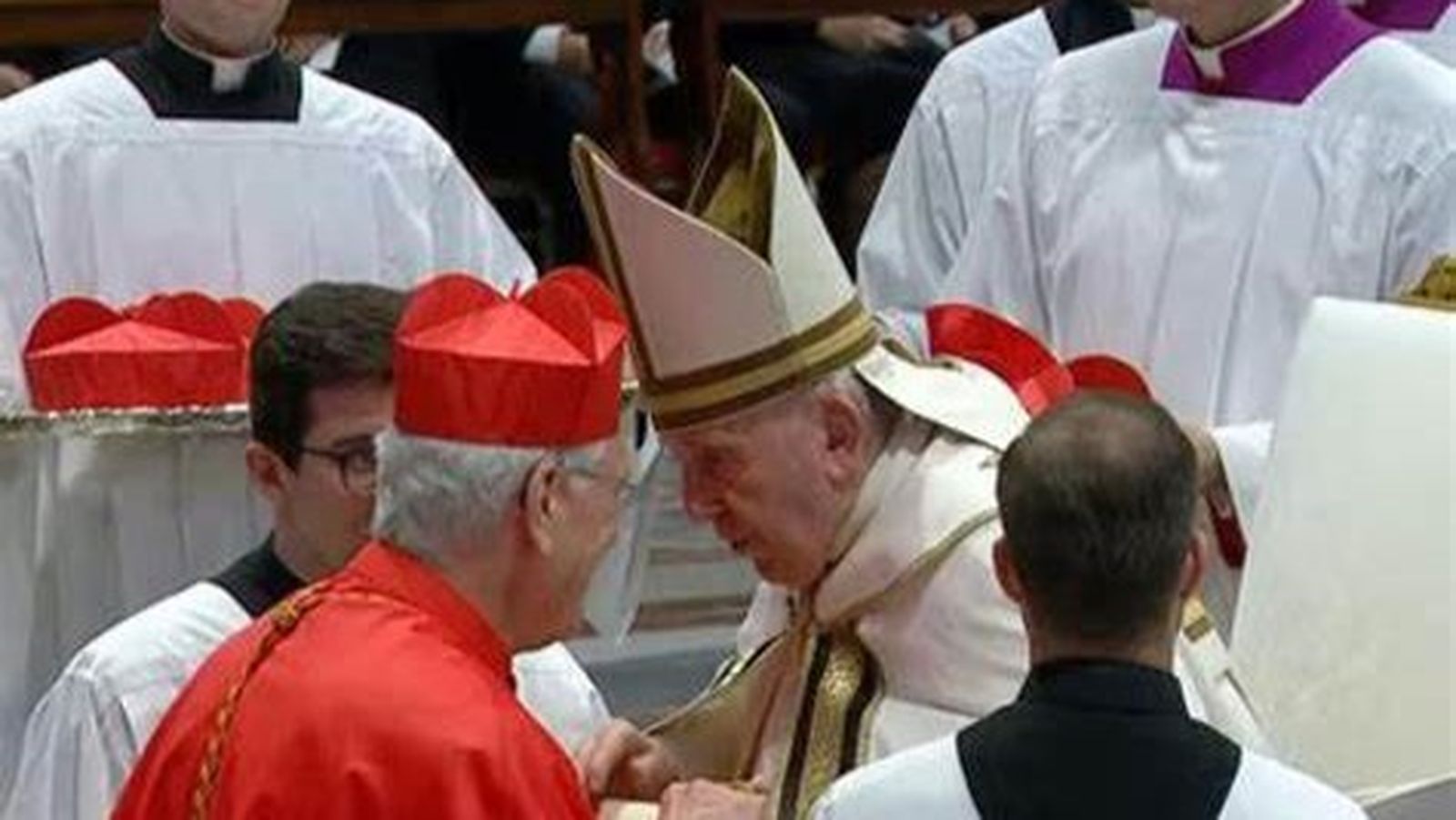 Francisco con el cardenal Steiner