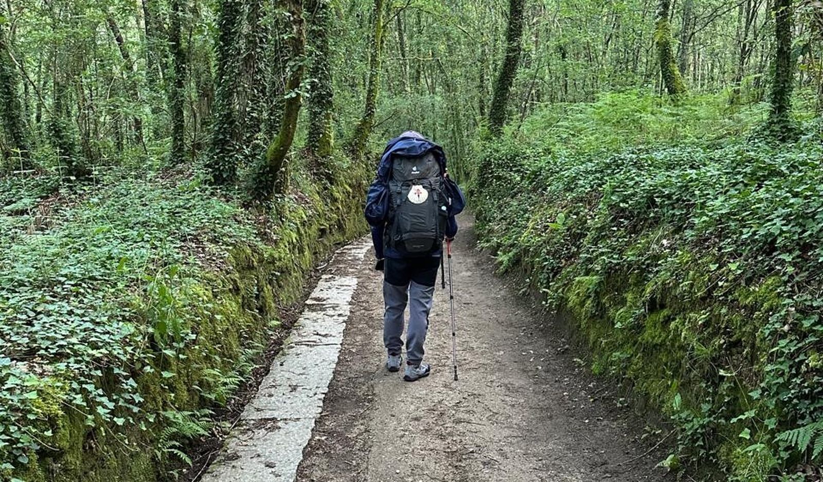 Santiago Palumbo en pleno camino