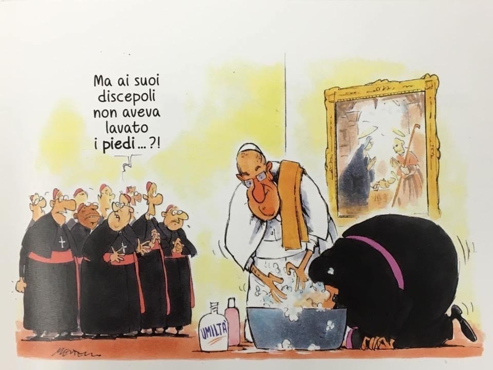 Lavar los pies... y la cabeza