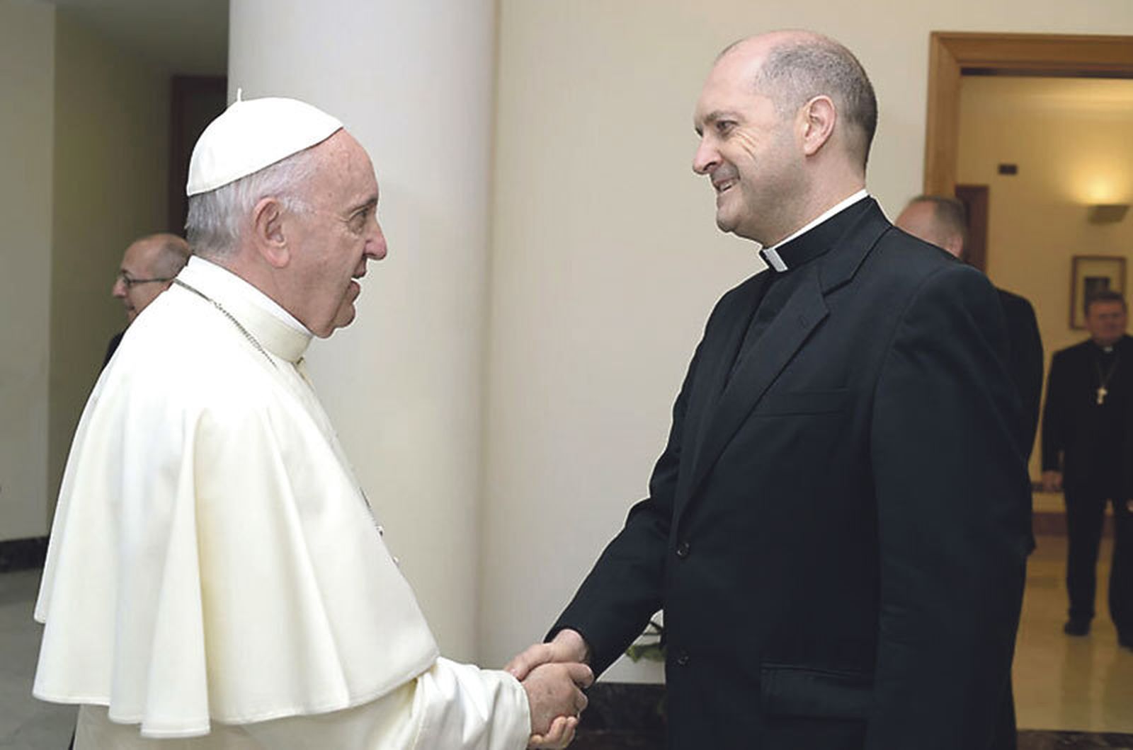 José Brosel con el Papa Francisco.