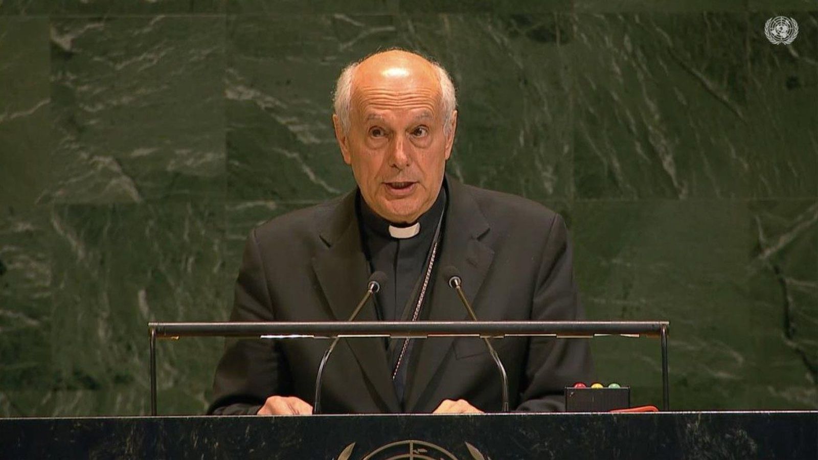 arzobispo Gabriele Caccia, observador permanente de la Santa Sede ante las Naciones Unidas