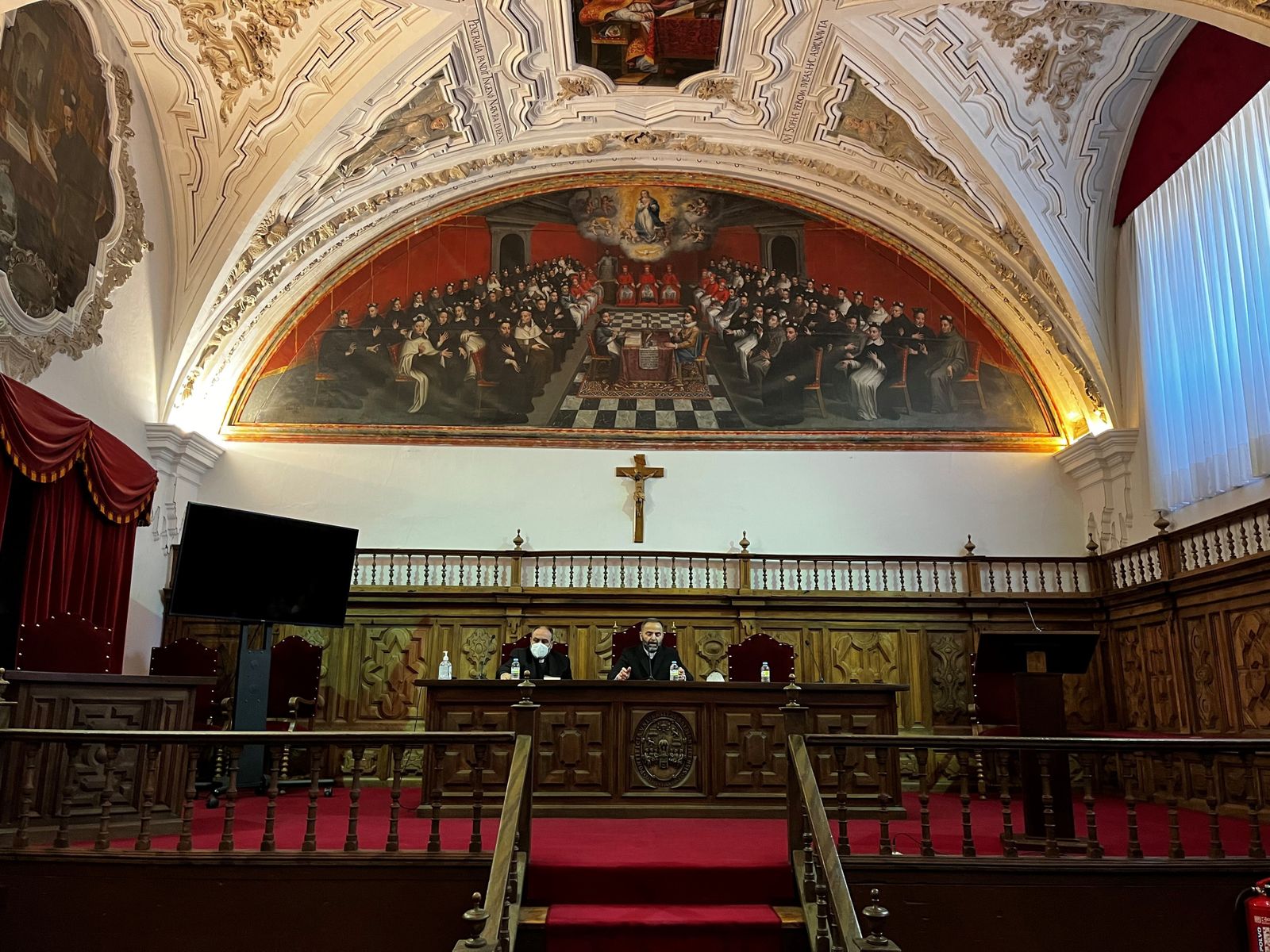 José San José Prisco, en un acto en la Pontifica de Salamanca