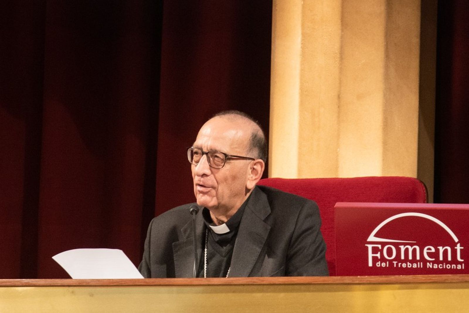 Cardenal Omella durante su intervención.