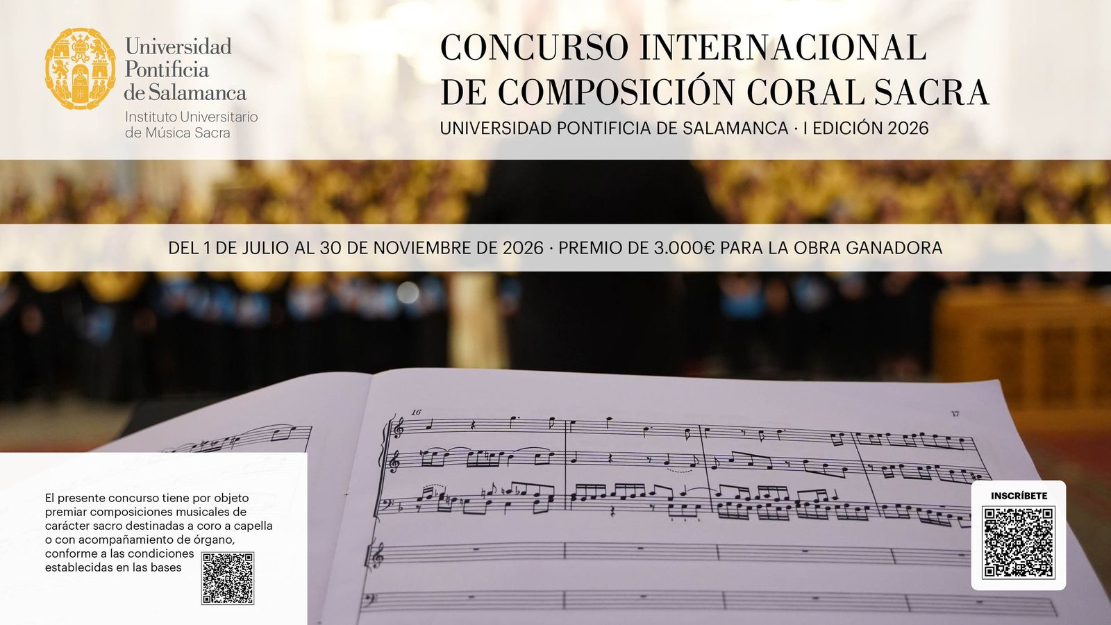 Cartel del concrso de música sacra