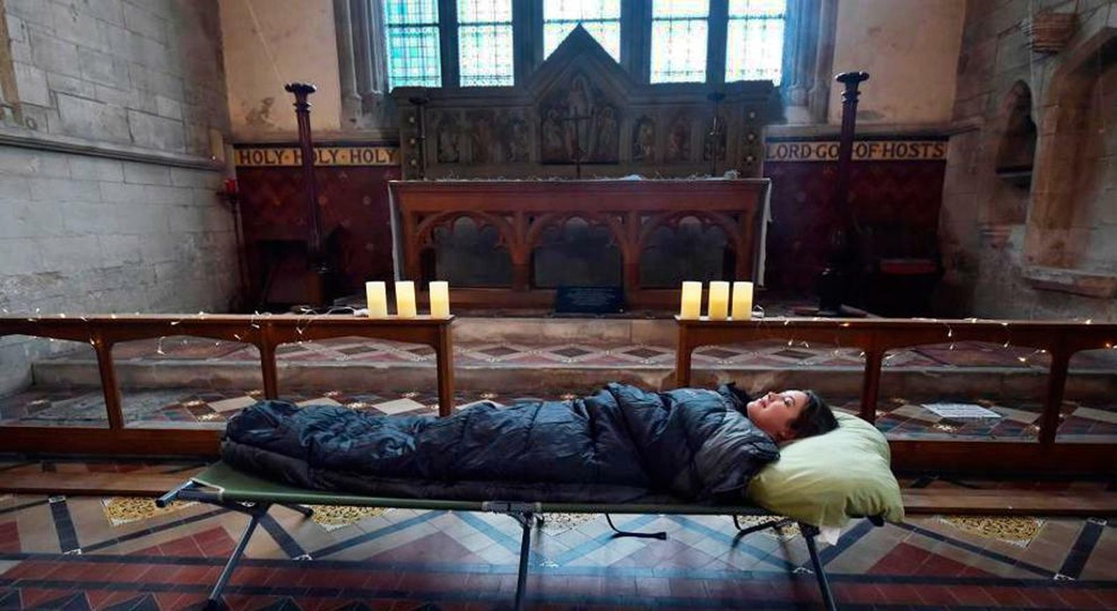 'Champing', en Edlesborough, Buckinghamshire, Inglaterra