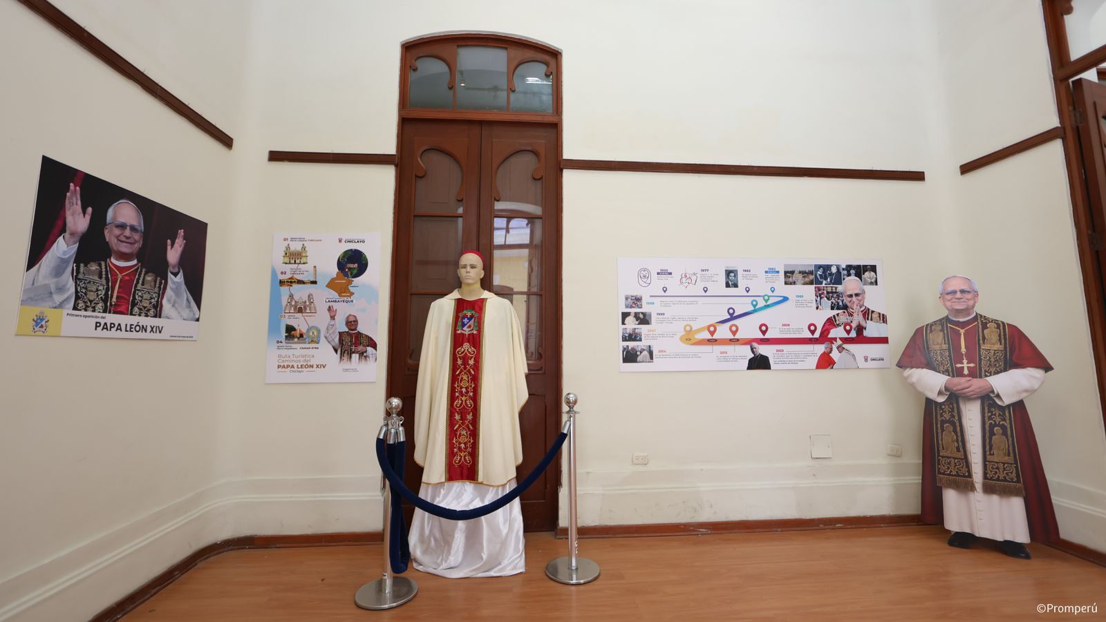 Muestra museográfica del Papa León XIV en Chiclayo