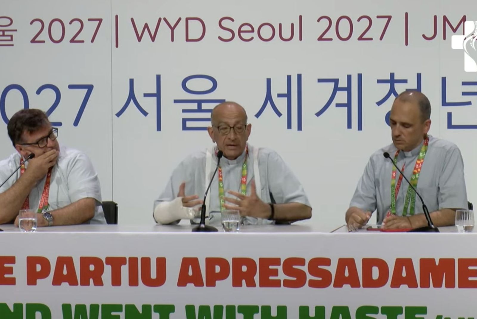 Omella, en la rueda de prensa